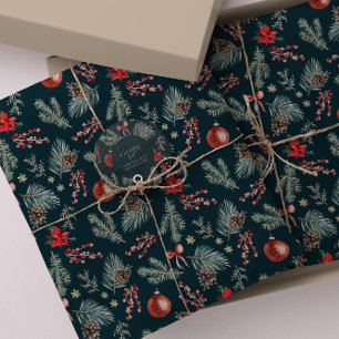 Winter Botanicals Coquette Schleife Weihnachten Seidenpapier