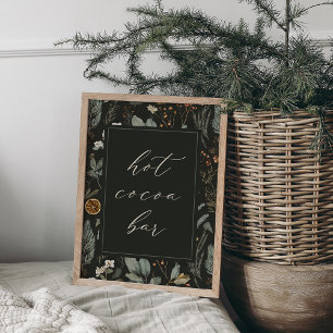 Winter Botanisches Weihnachtsfest - Kakao-Bar Zeic Poster