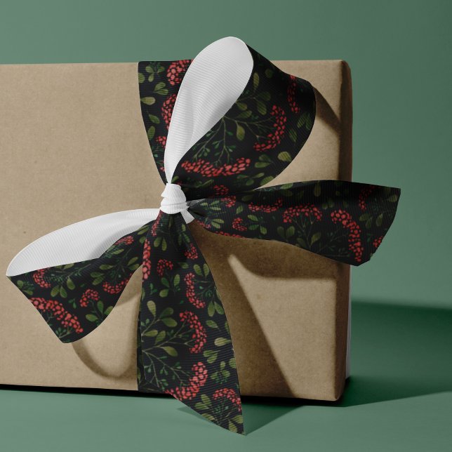 Winter Bouquet Pattern Ripsband (Von Creator hochgeladen)