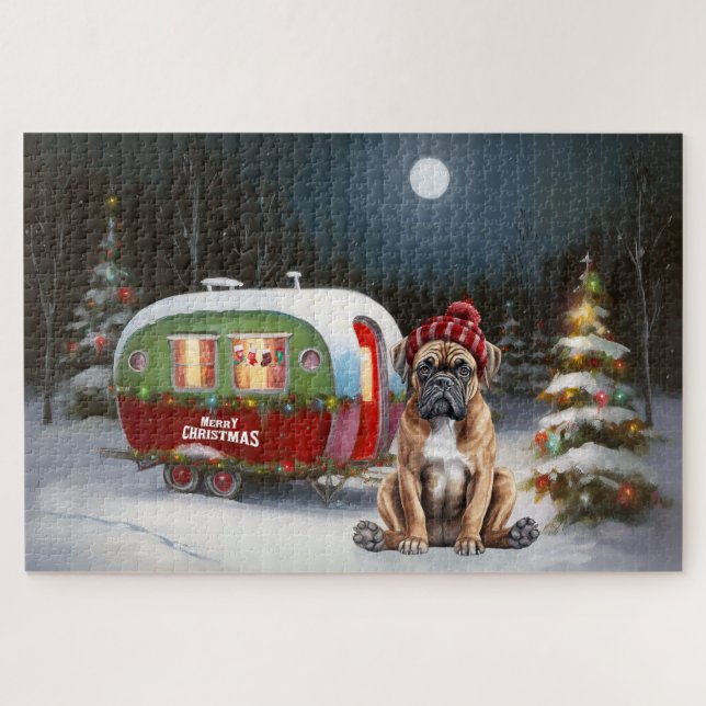 Winter Boxer Caravan Weihnachtsabenteuer (Horizontal)