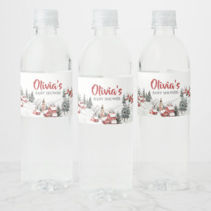 Winter braucht man eine Baby-Dusche im Dorf