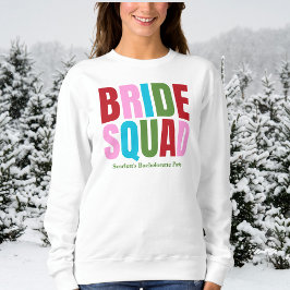 Winter Braut Truppe Junggesellinnenabschied Sweatshirt