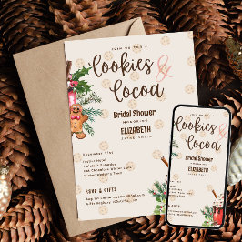 Winter Brautparty Cookies und Kakao von LeahG Einladung