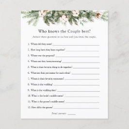 Winter Bridal, der das beste Spiel kennt