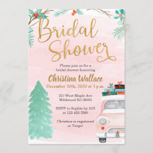 Winter Bridal Dusche Einladungen