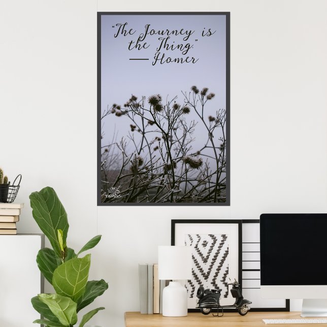Winter Burdock Fost Frost von Linandara Poster (Heimbüro)