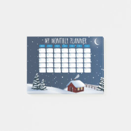 Winter Cabin Night Post-it® Notes  Post-it Klebezettel