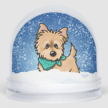 Winter Cairn Terrier Christmas Art
