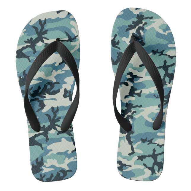 Winter-Camouflage Flip Flops (Fußbett)