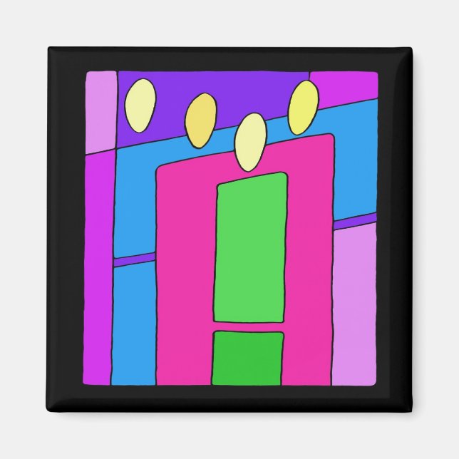 Winter Candles Magnet (Vorne)