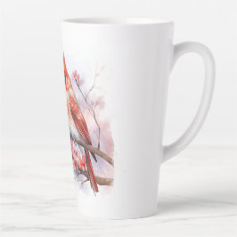 Winter Cardinal Pair 1 Milchtasse