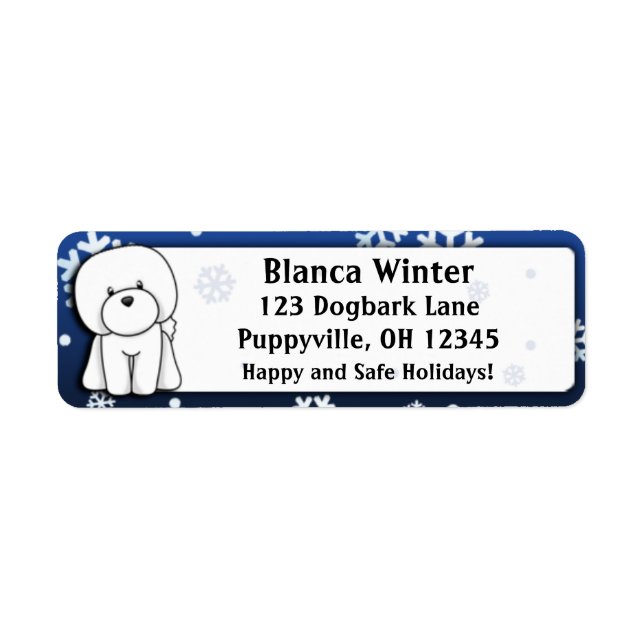 Winter Cartoon Bichon Frise (Vorne)