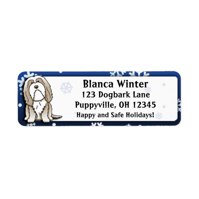 Winter Cartoon Faarded Collie (Vorne)