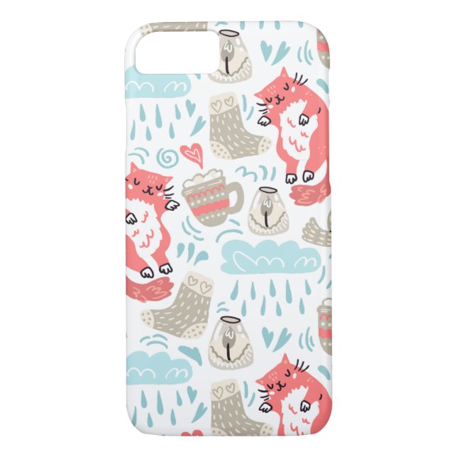 Winter Cats iPhone Case (Rückseite)