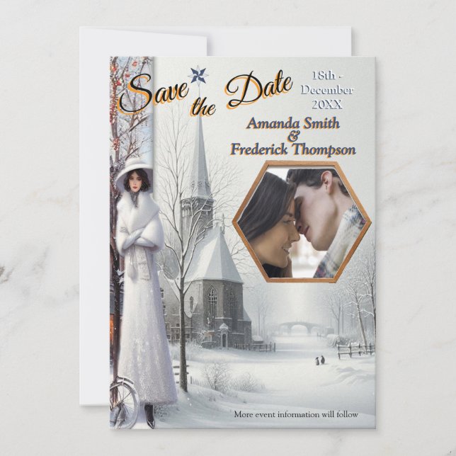 Winter Celebrations in Amsterdam Einladung (Vorderseite)