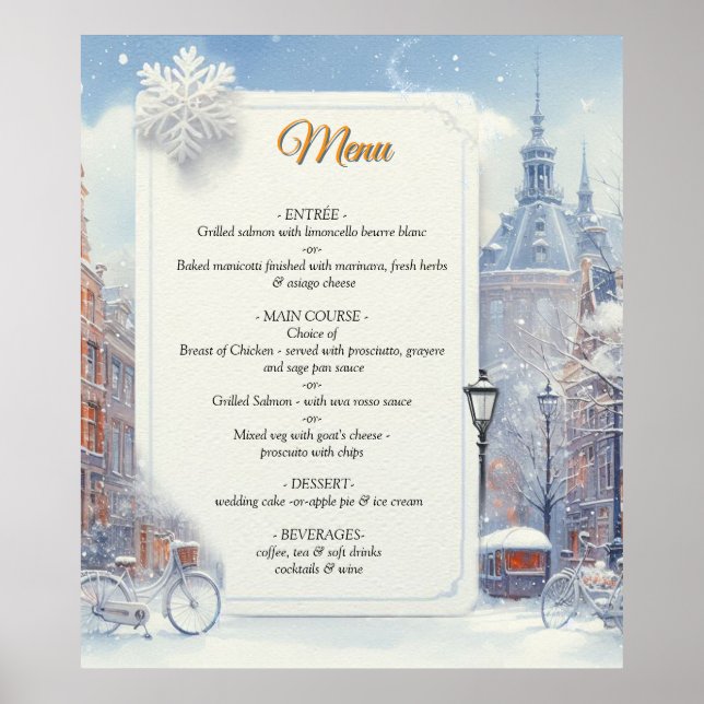 Winter Celebrations in Amsterdam Poster (Vorne)