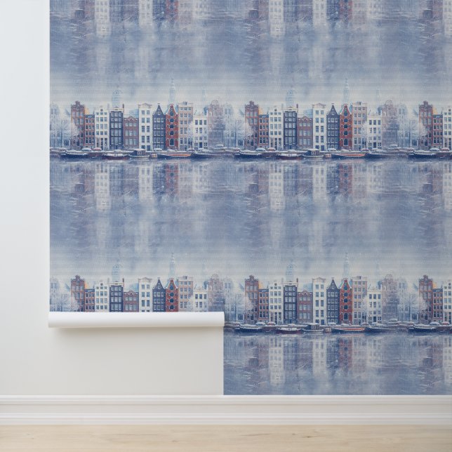 Winter Celebrations in Amsterdam Tapete (Anwendung)