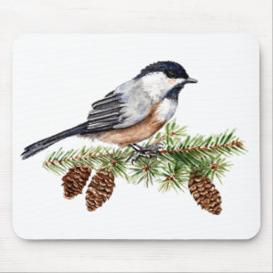 Winter Chickadee Mousepad