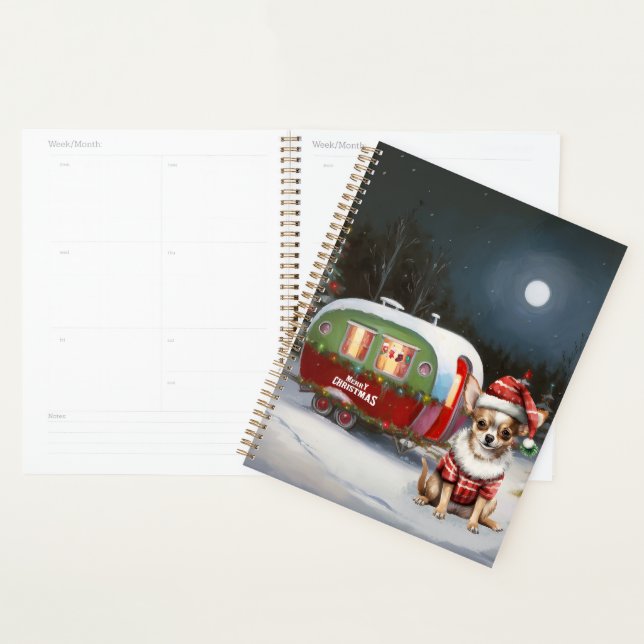 Winter Chihuahua Caravan Christmas Adventure (Devant avec enveloppe)