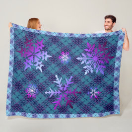 Winter Chill Schneeflocke Fleecedecke