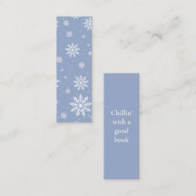 Winter Chillin Zeit Mini-Lesezeichen Calling Card