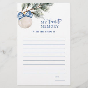 Winter Chinoiserie Bow mein Lieblingsgedächtnis