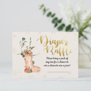 Winter Christmas Baby Dusche Windelwaschmaschine K Einladung