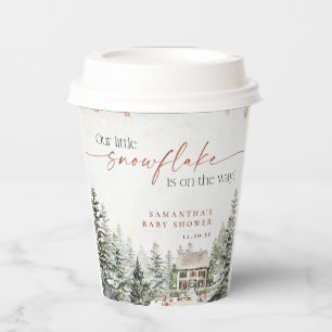 Winter Christmas Baby Shooting Paper Cup Pappbecher