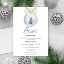 Winter Christmas Ball Bow Brautparty