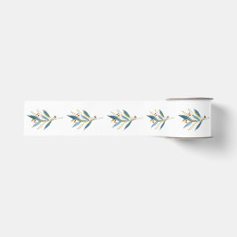 Winter Christmas Botany Bouquet Ripsband