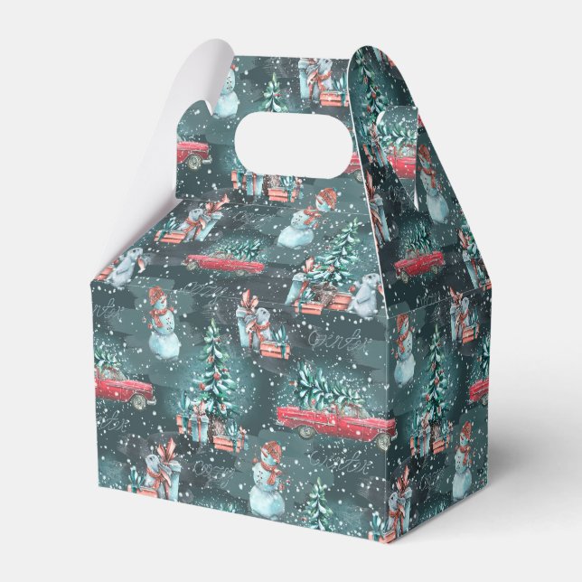 Winter Christmas gemütlich Geschenkschachtel (Vorderseite)