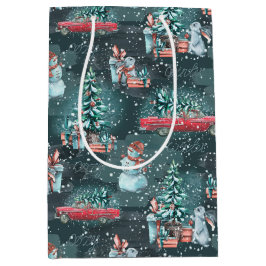 Winter Christmas gemütlich Mittlere Geschenktüte
