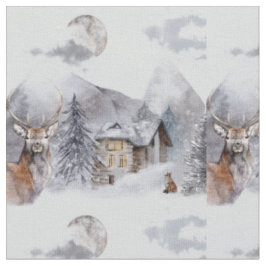 Winter Christmas Highlands Fabric Stoff