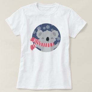 Winter Christmas Koala Bear T - Shirt
