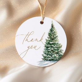 Winter Christmas Tree Baby Dusche Geschenkanhänger