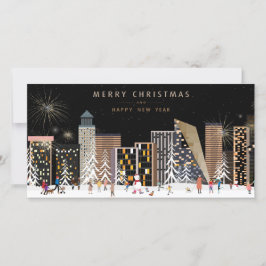 Winter City Wonderland Weihnachtslandschaft mit Fo