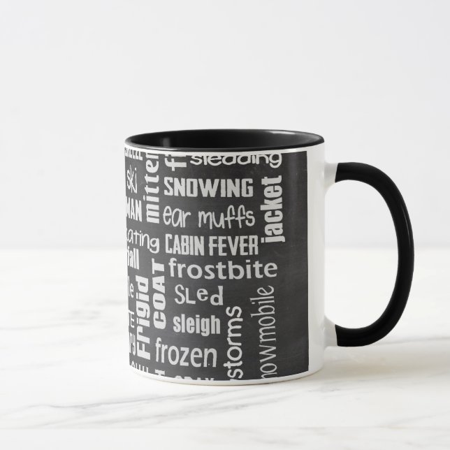 Winter Collage Tasse (Rechts)