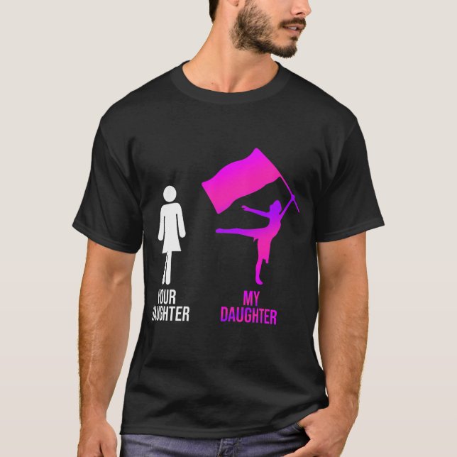 Winter Color Guard Mama Vater Ihre Tochter T-Shirt (Vorderseite)