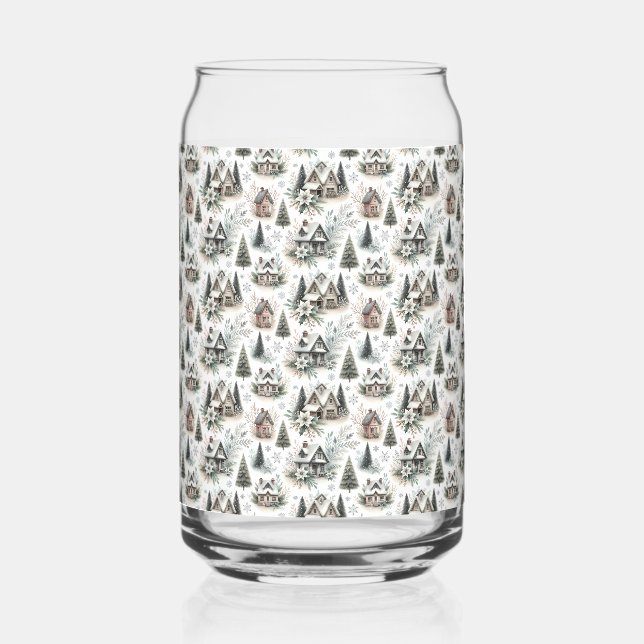 Winter Cottage Snowfall Pattern (Recto)