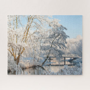 Winter Creek & Bridge, 520 Stück Jigsaw Puzzle