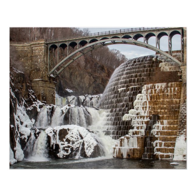 Winter, Croton-Staudamm Poster (Vorderseite)