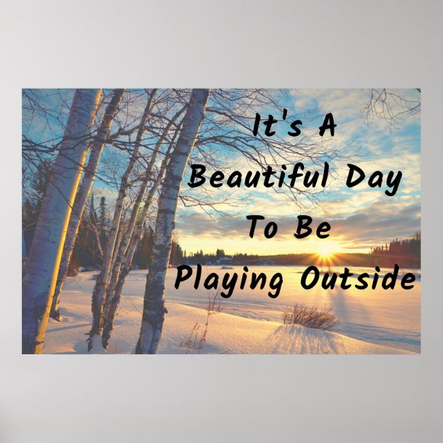 "Winter Day" Schönes Wall Art Poster (Vorne)