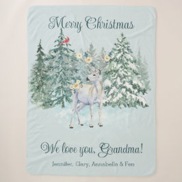 Winter Dee Custom Christmas Sherpadecke