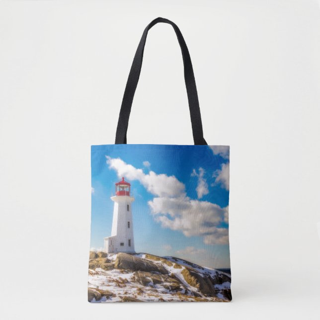 Winter des Leuchtturm-| in Peggy Bucht, Tasche (Vorderseite)