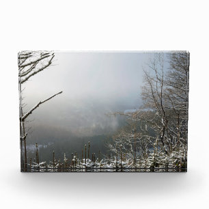 Winter Die Macclesfield Forest Card Canvas drucken Fotoblock