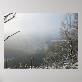Winter Die Macclesfield Forest Card Canvas drucken Poster