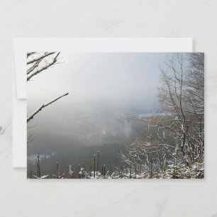 Winter Die Macclesfield-Waldkarte Feiertagskarte