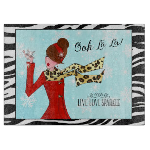 WINTER DIVA - Live Liebe Sparkle! Schneidebrett