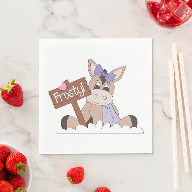 Winter Donkey Serviette (Von Creator hochgeladen)