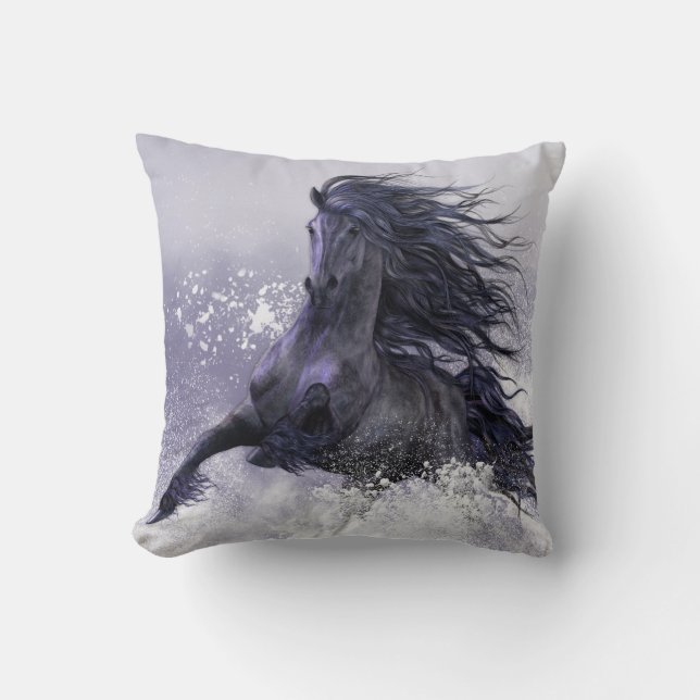 Winter-Donner-Designer-Kissen Kissen (Vorderseite)